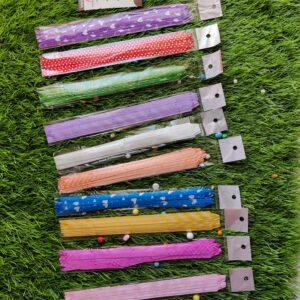 AIFAD arranged Pull Flower Ribbon for Gift Wrap and Decoration (Multicolour Medium Size) Gift Flower Ribbon Pack of 2 Pcs Color Name: Multicolor