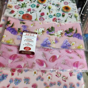 IFAD arranged Gift Wrapping Paper, Gift Packing Paper, Gifts Wrap Sheets, and Premium Sheets for Birthday Gift Pack (Pinkish and whitish flower Pattern With 1 Adhesive Tape)