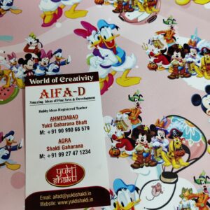 AIFAD arranged Gift Wrapping Paper, Gift Packing Paper, Gifts Wrap Sheets, and Premium Sheets for Birthday Gift Pack Gift Wrapping paper design for kids (Cartoon design Pattern With 1 Adhesive Tape